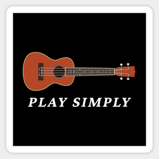 Play Simply Mahogany Ukulele Sticker